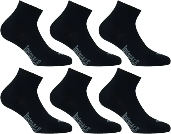 Lonsdale Quarter 6 Pares Calcetines, Algodón