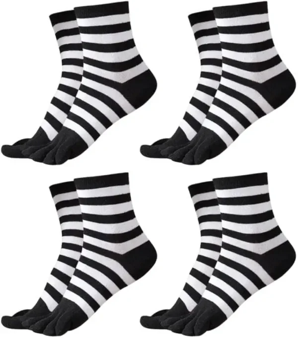 EUPSIIU 4 Pares Calcetines de Dedos Mujer, Calcetines