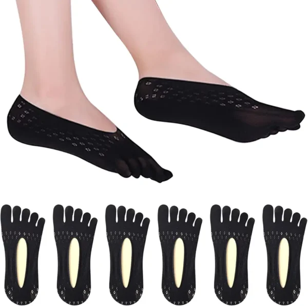 XZEIT 6 pares de calcetines finos de cinco