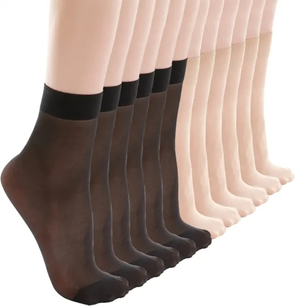ZIHUA 12 pares de calcetines Pop de nailon
