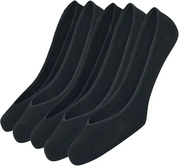 Urban Classics Set de 5 Calcetines Invisibles, Elásticos,
