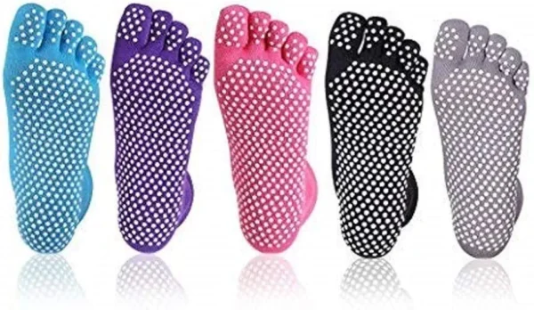 XLKJ 5 Pares Calcetines Antideslizantes Mujeres - Calcetines