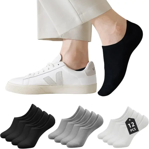 Caudblor 12 Pares Calcetines Invisibles de hombre