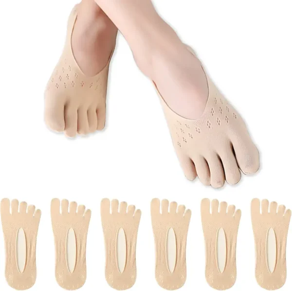 XZEIT 6 pares de calcetines finos de cinco