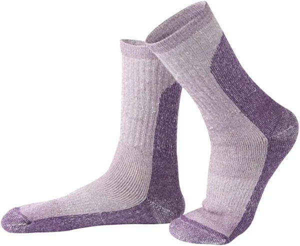 LQFLD Calcetines de Senderismo de Lana Merino,