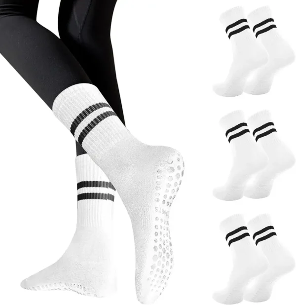Risipu Calcetines de yoga antideslizantes para mujer,