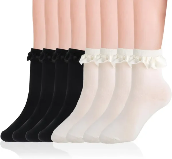 KALIONE 4 pares de calcetines para mujer, calcetines