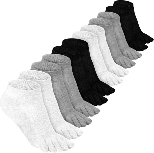 Bencailor 6 Pares Calcetines 5 Dedos Deportes Algodón