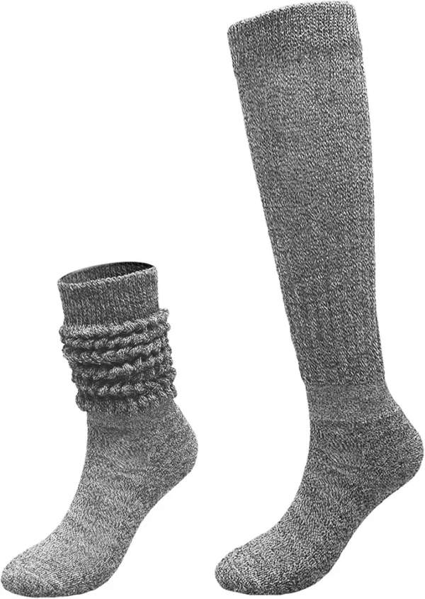BISOUSOX Calcetines Hasta la Rodilla Suaves Calcetines