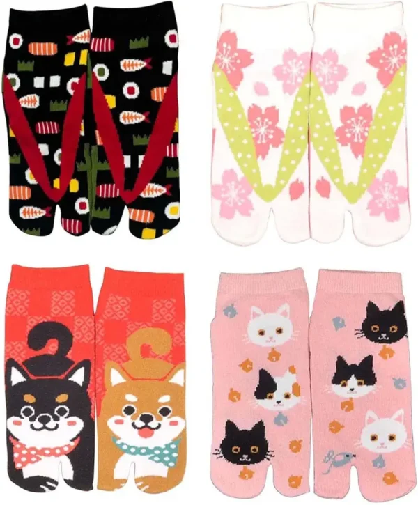 Fendawn Strive 4 pares de calcetines japoneses de