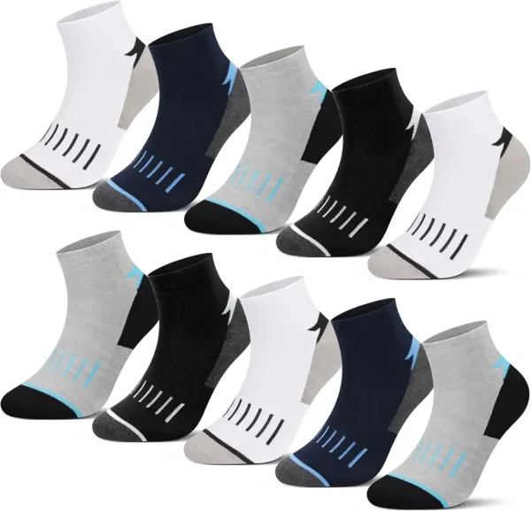 L&K Pack de 12 Calcetines de deporte