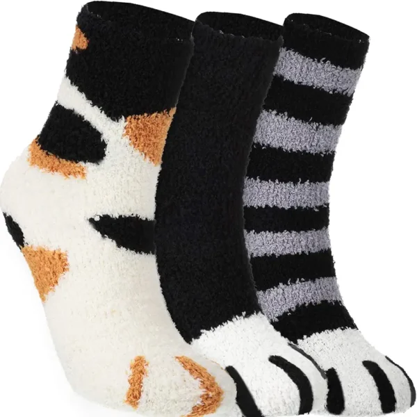 SATINIOR Calcetines de Garra de Gato Calcetines