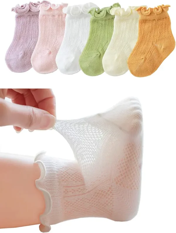 CHUNG Toddler Girls Princess 6 unidades calcetines de