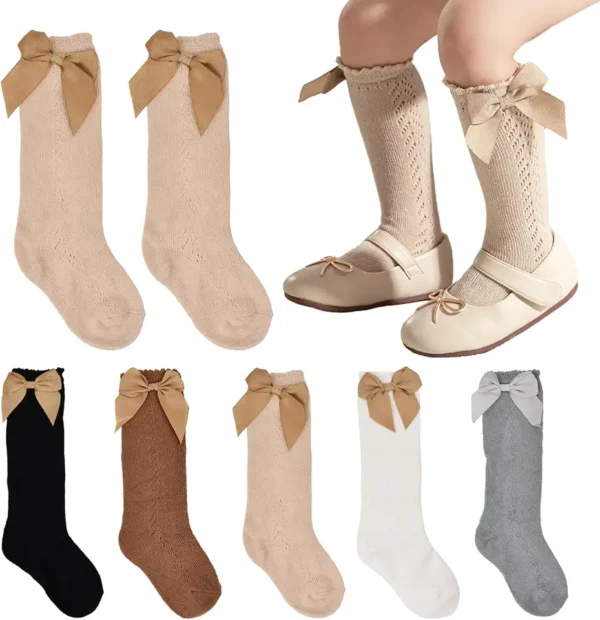 Ehuihuan 5 Pares Calcetines Hasta la Rodilla para