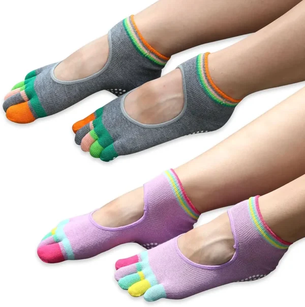 LDBKLGHJ LDBKLGHJ 2 Pares Calcetines – Calcetines Antideslizantes