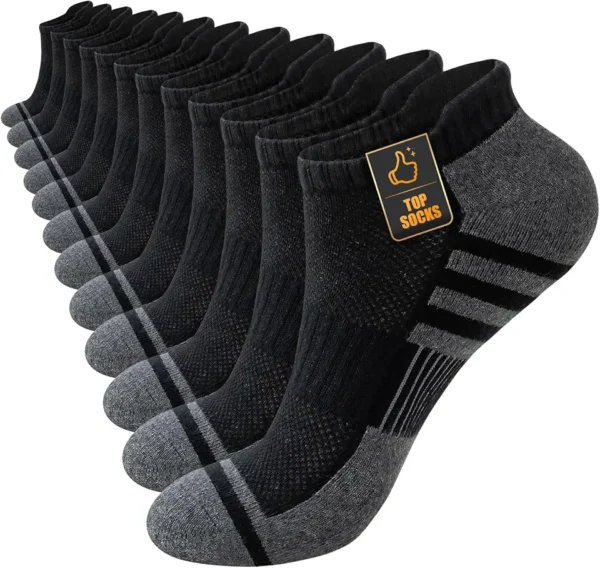 Stoeury Calcetines Tobilleros Hombre, 6 Pares