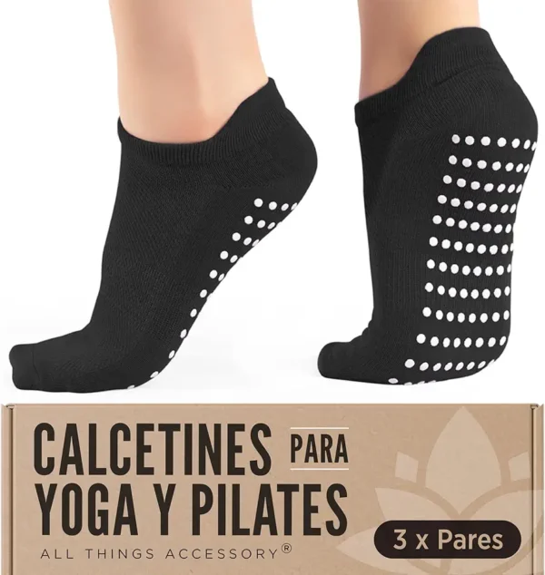 All Things Accessory 3 Pares de Calcetines Antideslizantes