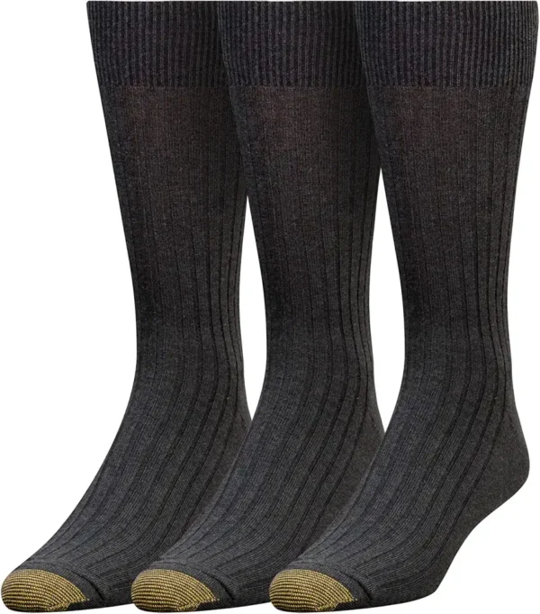 GOLDTOE Calcetines de Vestir (Pack de 3) para