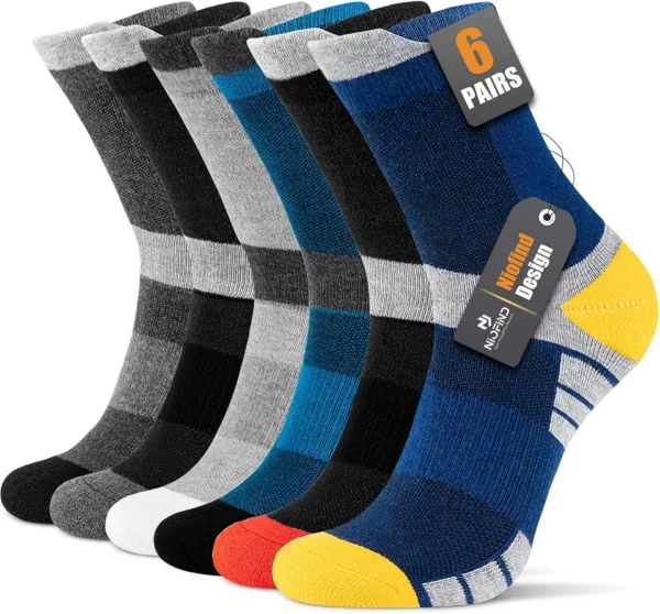 Niofind Calcetines Hombre, 6 Pares Calcetines Deporte