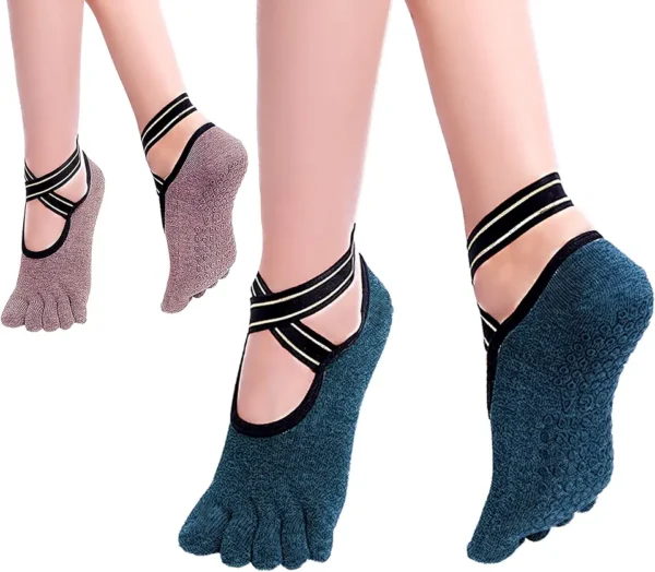 SWINILAYA Calcetines de Pilates - Calcetines Antideslizantes para