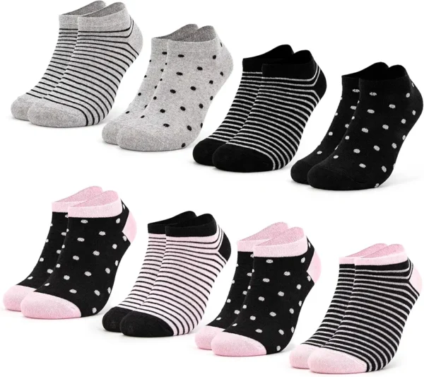 Occulto 8 Pares Calcetines Tobilleros Mujer (Modelo: